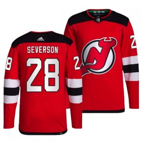 New Jersey Devils Trikot Damon Severson 28 Adidas Rot Authentic - Herren